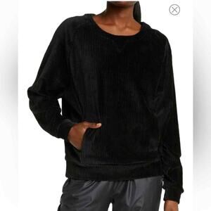 Zella Plush Corduroy Crewneck Sweatshirt